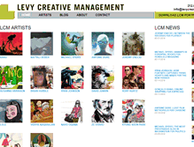 Tablet Screenshot of levycreative.com